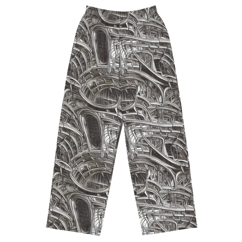 Piranesi's Dream on Wide-Leg Pants — Front