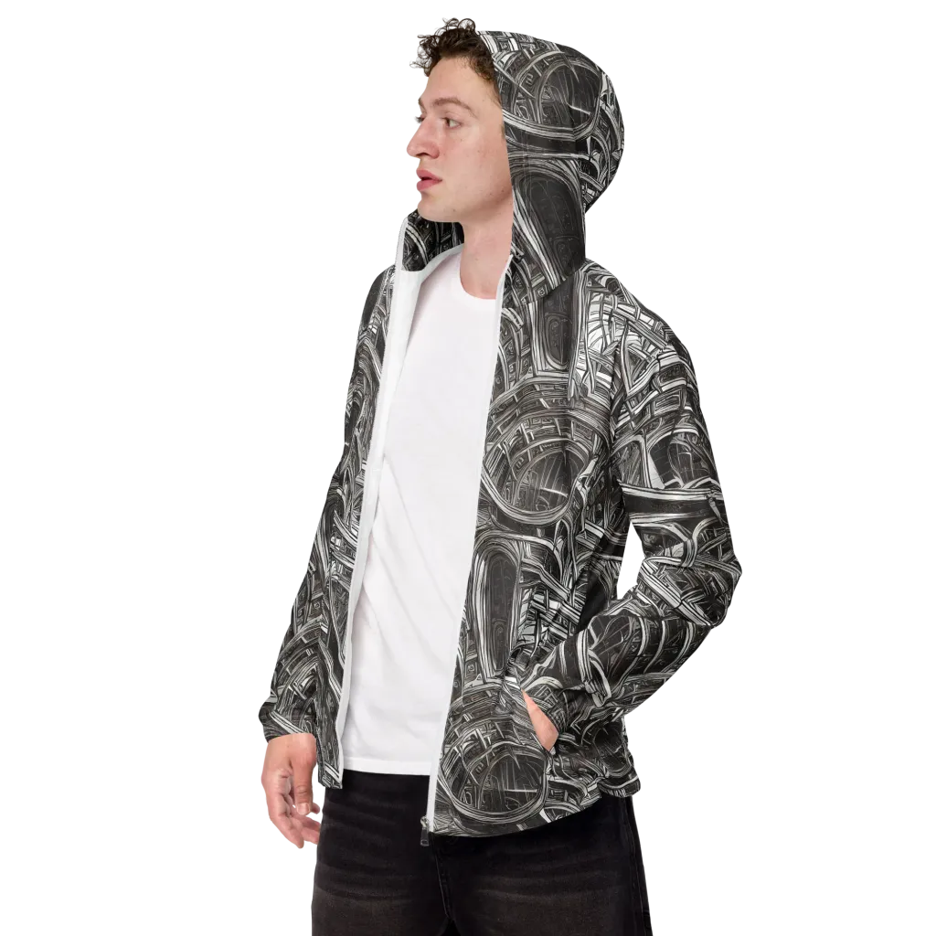 Piranesi's Dream on Men's Windbreaker — Left Front