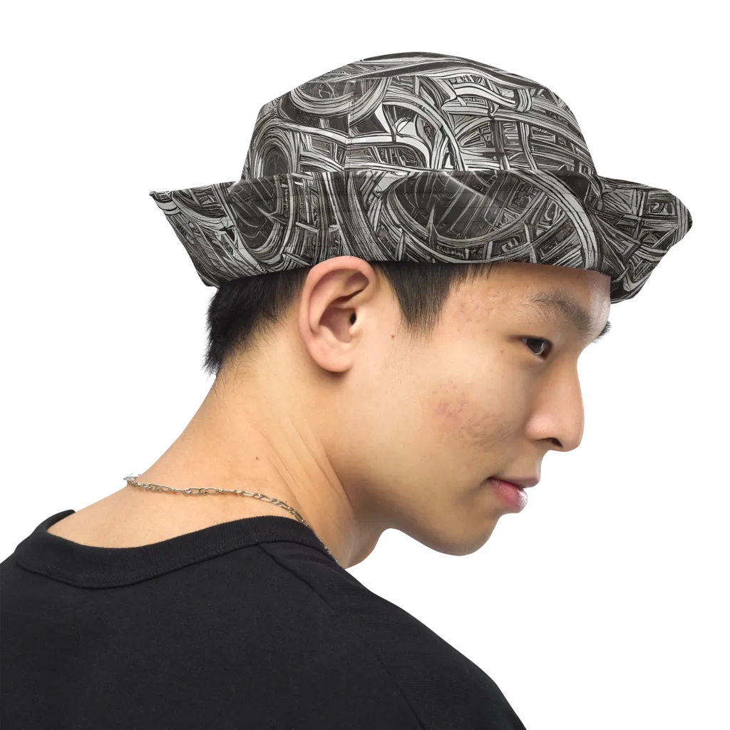 Piranesi's Dream on Reversible Bucket Hat — Right Outside