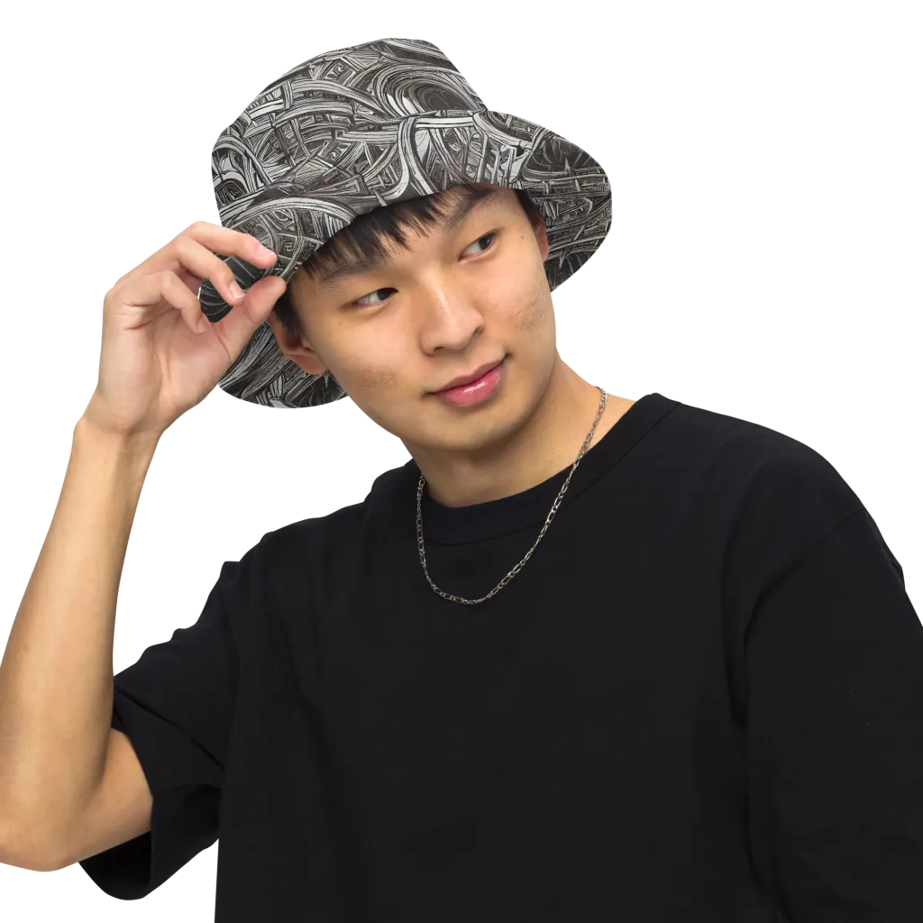 Piranesi's Dream on Reversible Bucket Hat — Front Inside