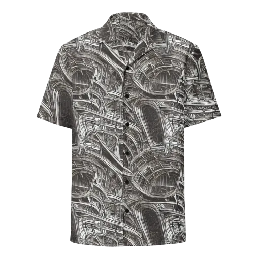 Piranesi's Dream on a Button Shirt