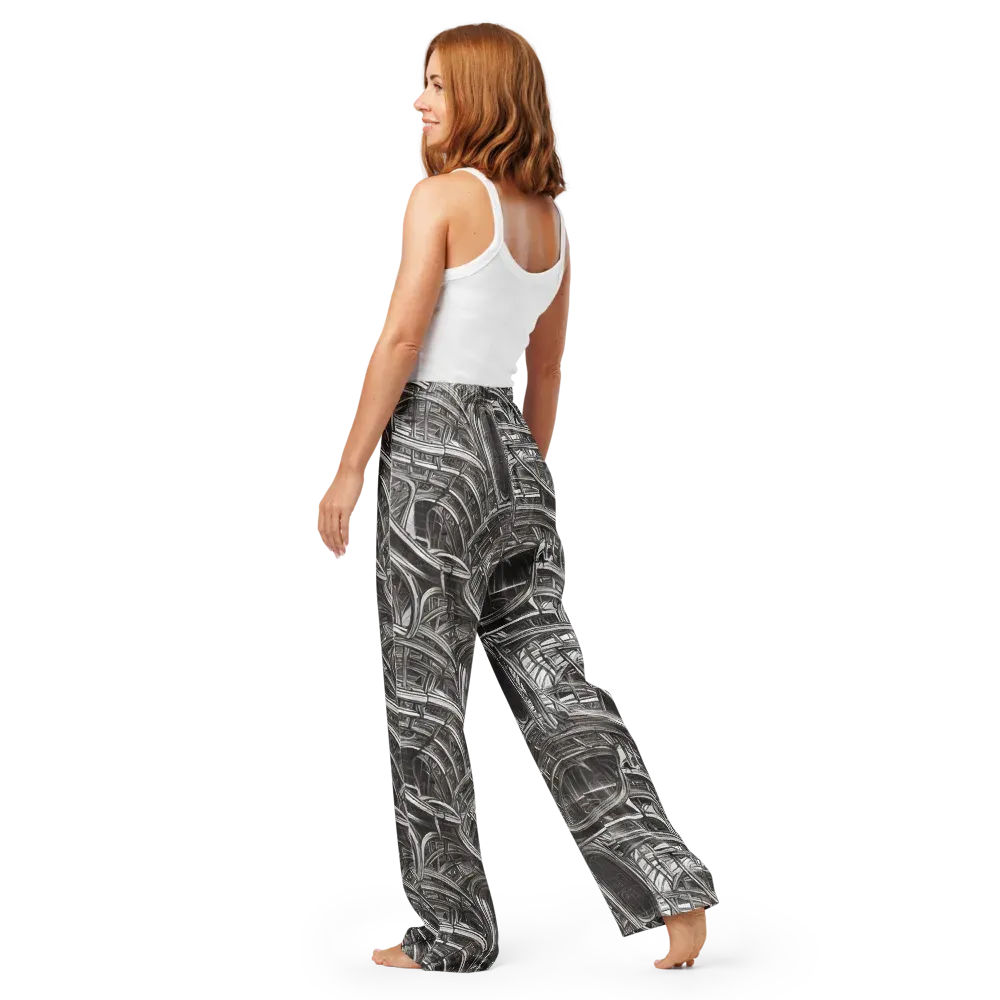 Piranesi's Dream on Women's Pajama Pants — Back