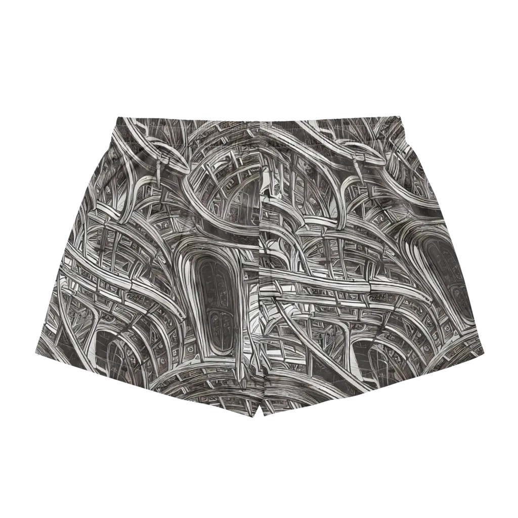 Piranesi's Dream on Women's Pajama Shorts — Back