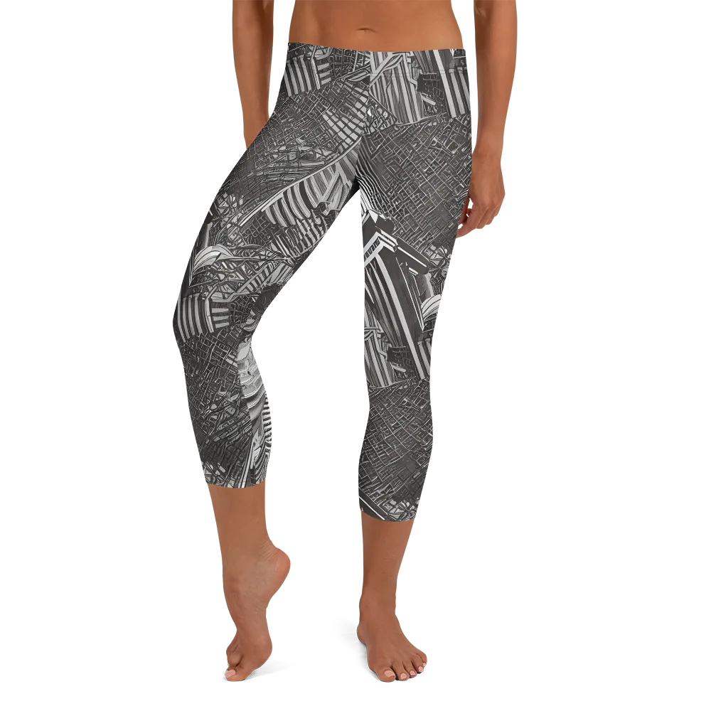 Piranesi's Web on Capri Leggings — Front