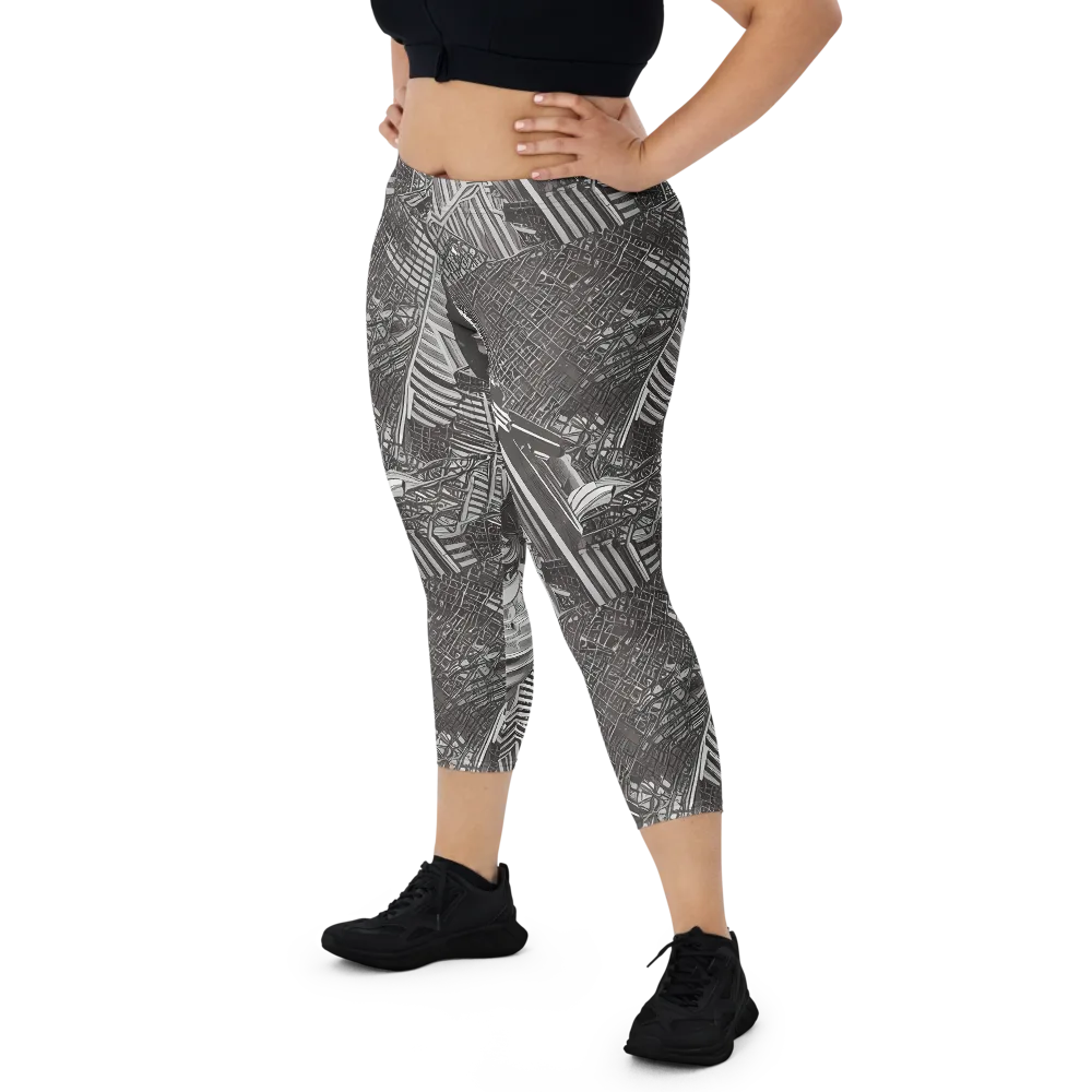 Piranesi's Web on Capri Leggings — Front