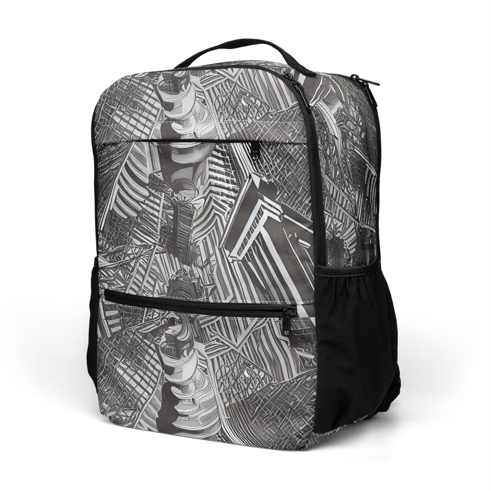 Piranesi's Web on Utility Backpack — Left Front