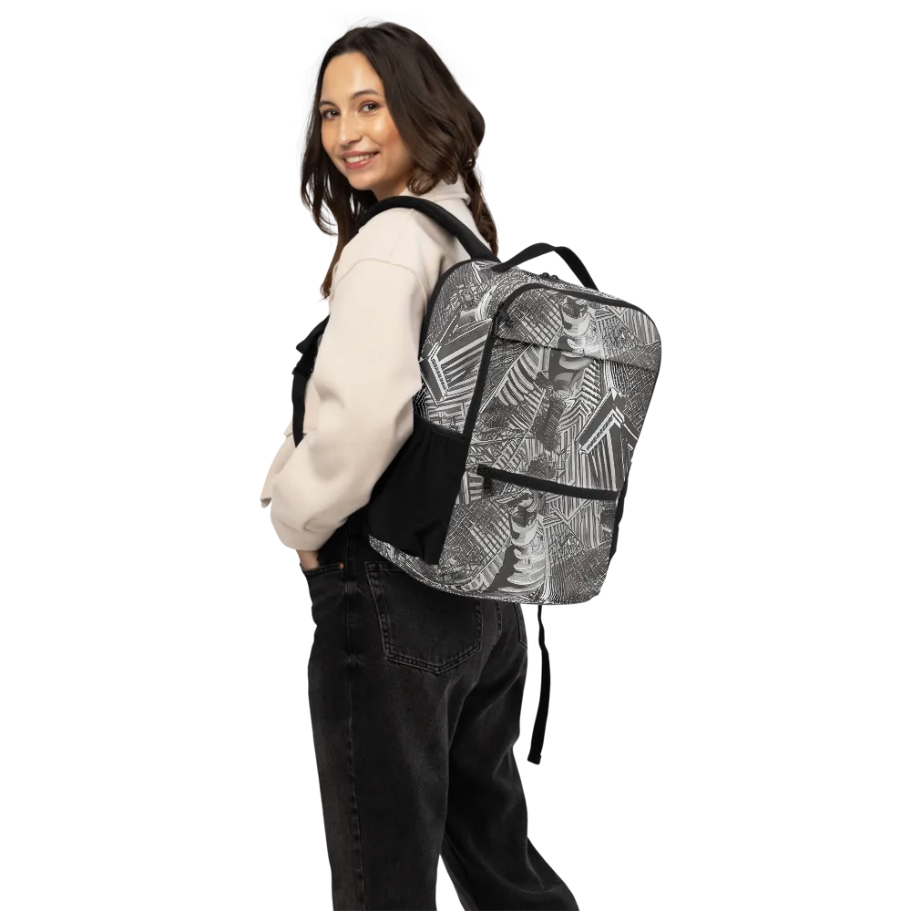 Piranesi's Web on Utility Backpack — Back
