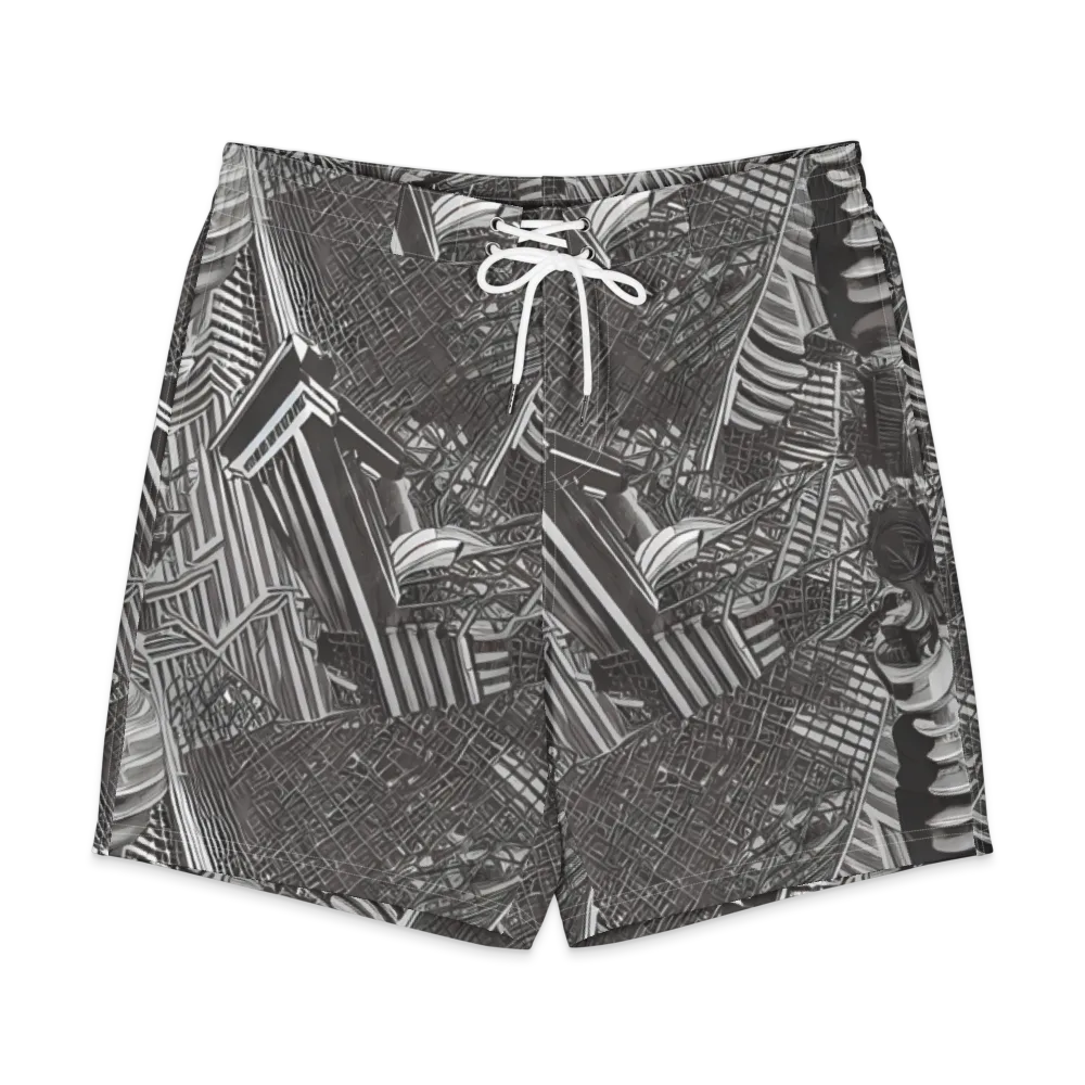 Piranesi's Web on Men's Board Shorts — Front