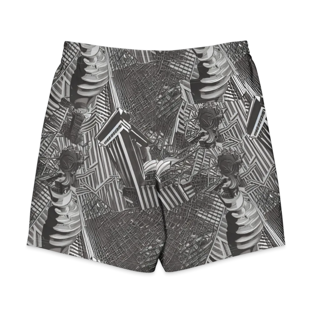 Piranesi's Web on Men's Board Shorts — Back