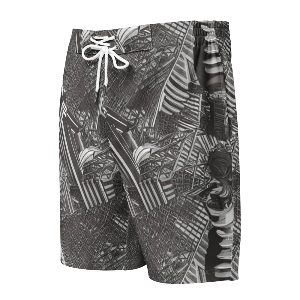 Piranesi's Web on Men's Board Shorts — Front