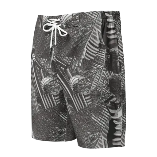 Piranesi's Web on a Men's Board Shorts