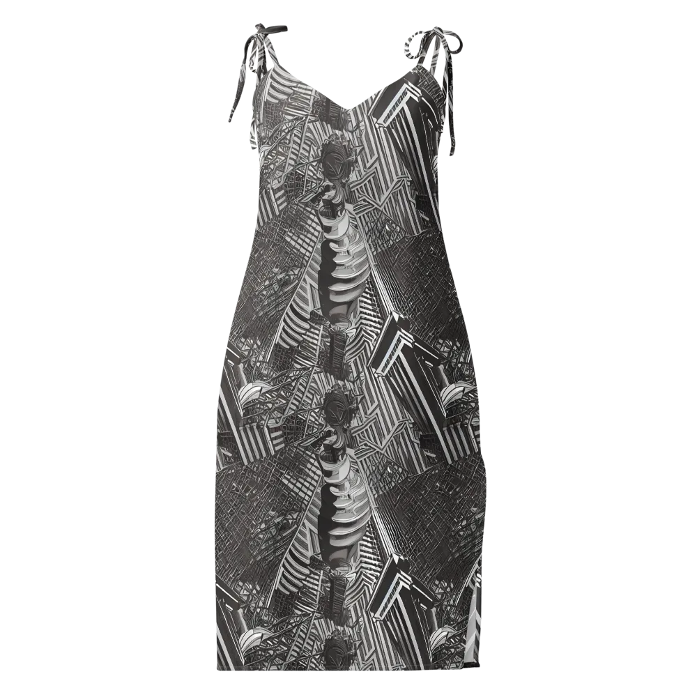 Piranesi's Web on Slip Dress — Front