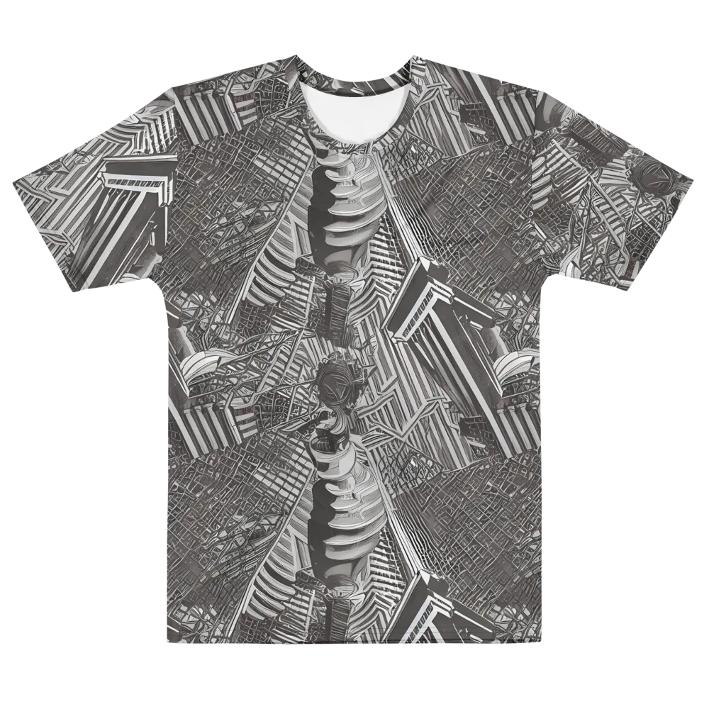 Piranesi's Web on Men's Cotton Crew Neck T-Shirt — Front