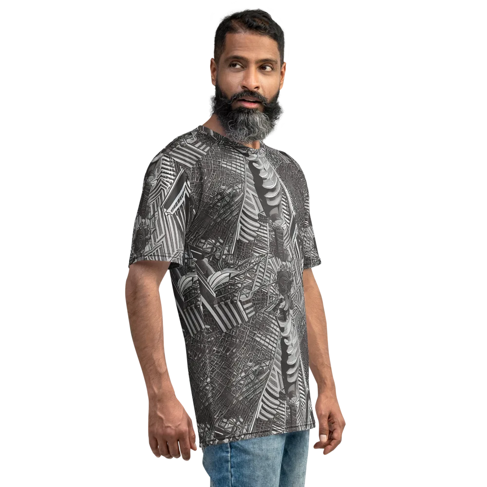 Piranesi's Web on Men's Crew Neck T-Shirt — Right