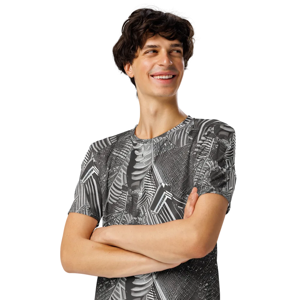 Piranesi's Web on Men's Crew Neck T-Shirt — Left Front