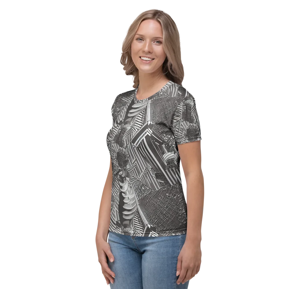 Piranesi's Web on Women's Crew Neck T-Shirt — Left