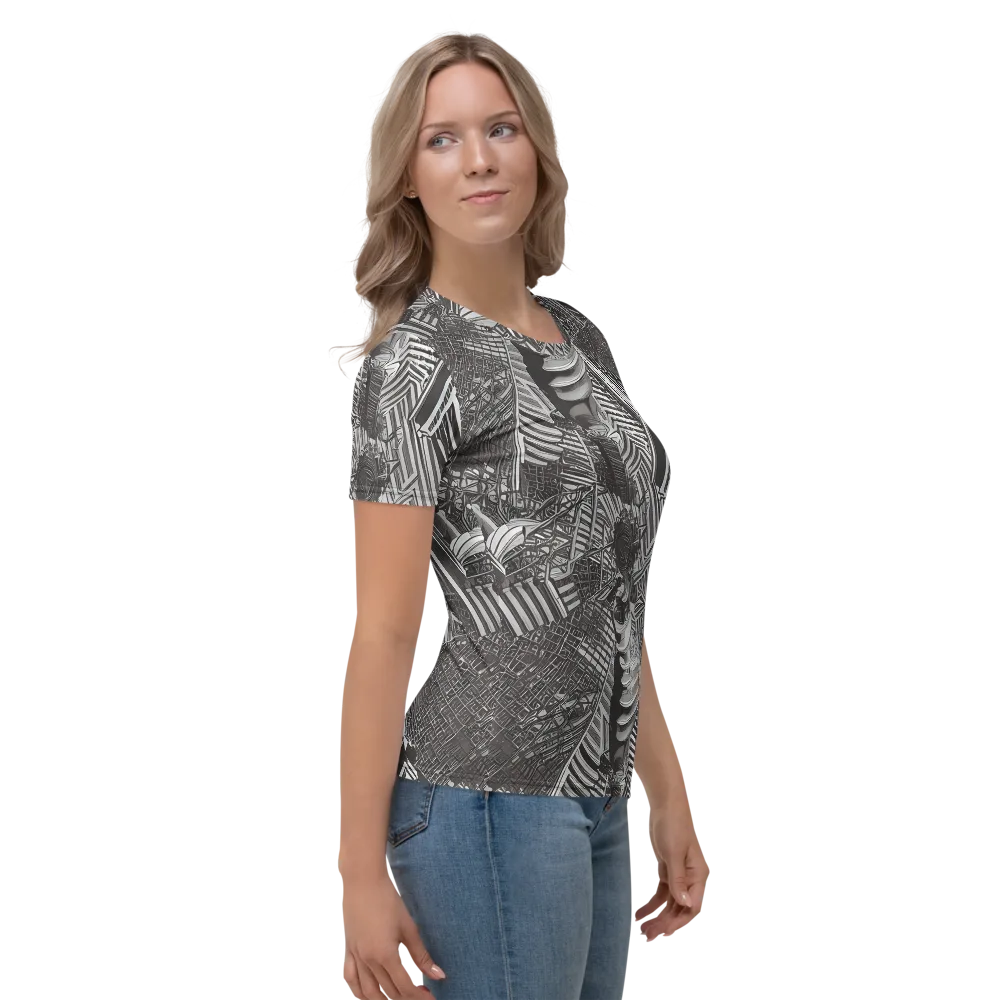 Piranesi's Web on Women's Crew Neck T-Shirt — Right