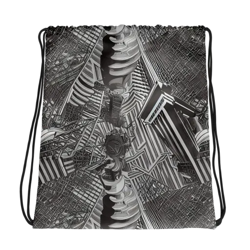 Piranesi's Web on a Drawstring Bag