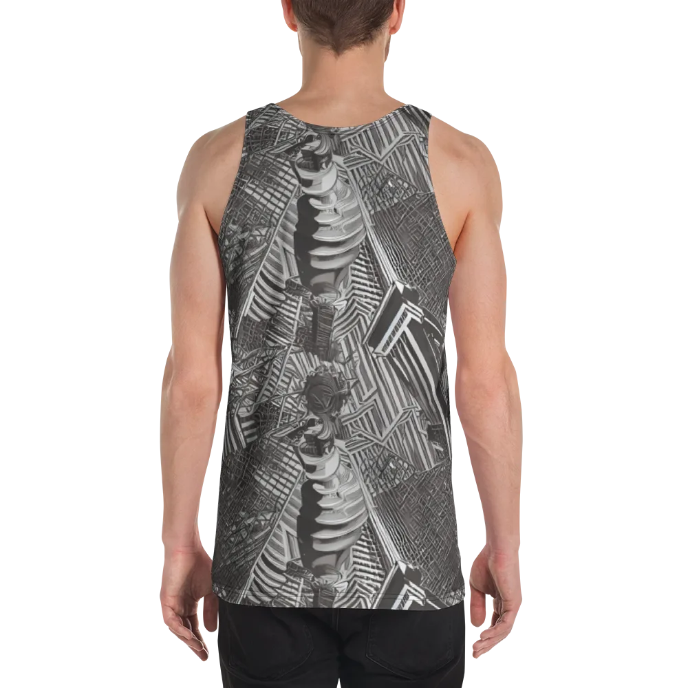 Piranesi's Web on Men's Tank Top — Back
