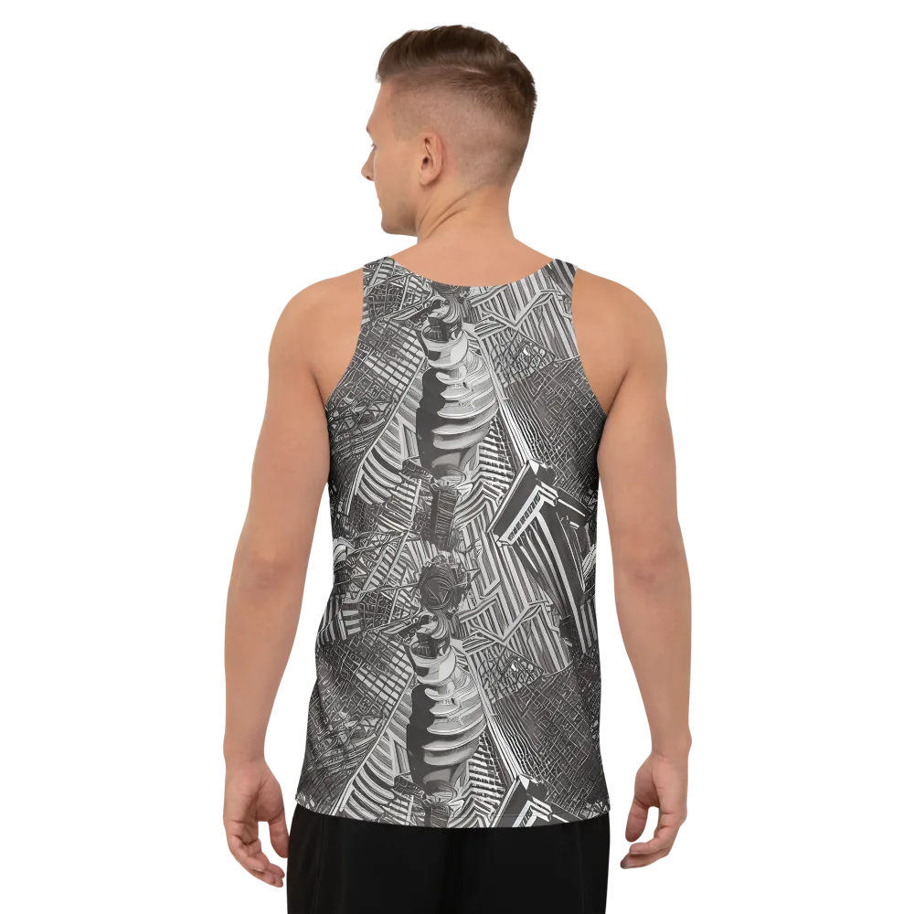 Piranesi's Web on Men's Tank Top — Back