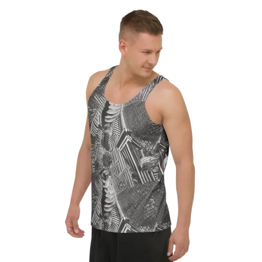 Piranesi's Web on a Men's Tank Top
