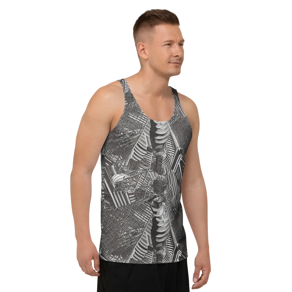 Piranesi's Web on Men's Tank Top — Right Front