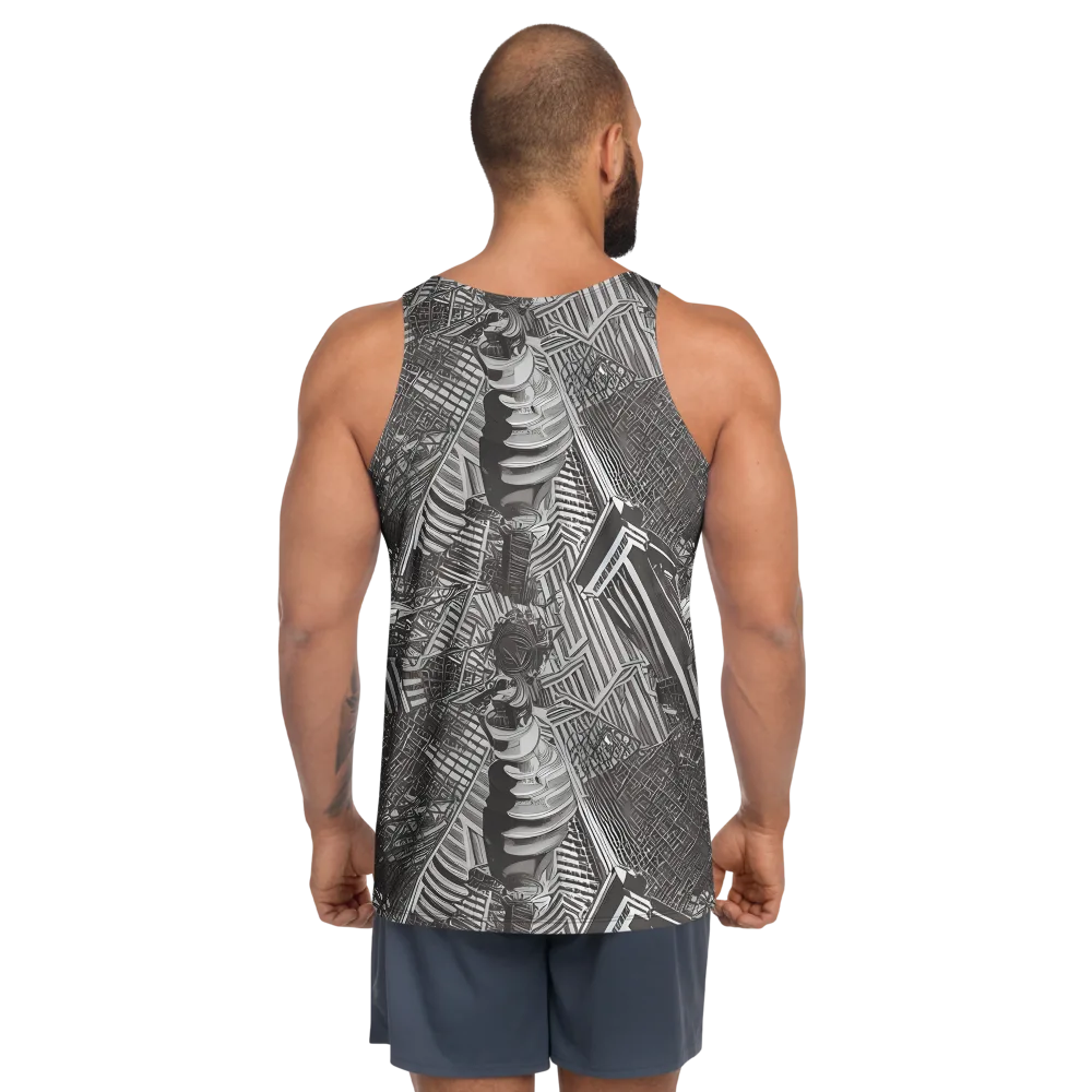 Piranesi's Web on Men's Tank Top — Back