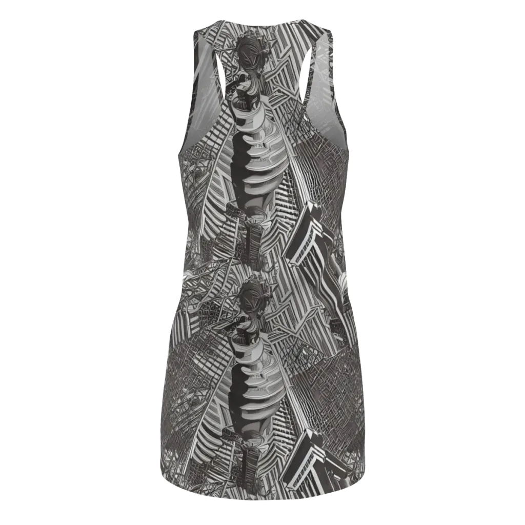 Piranesi's Web on Racerback Dress — Back