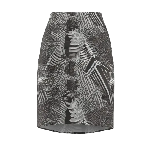 Piranesi's Web on a Pencil Skirt