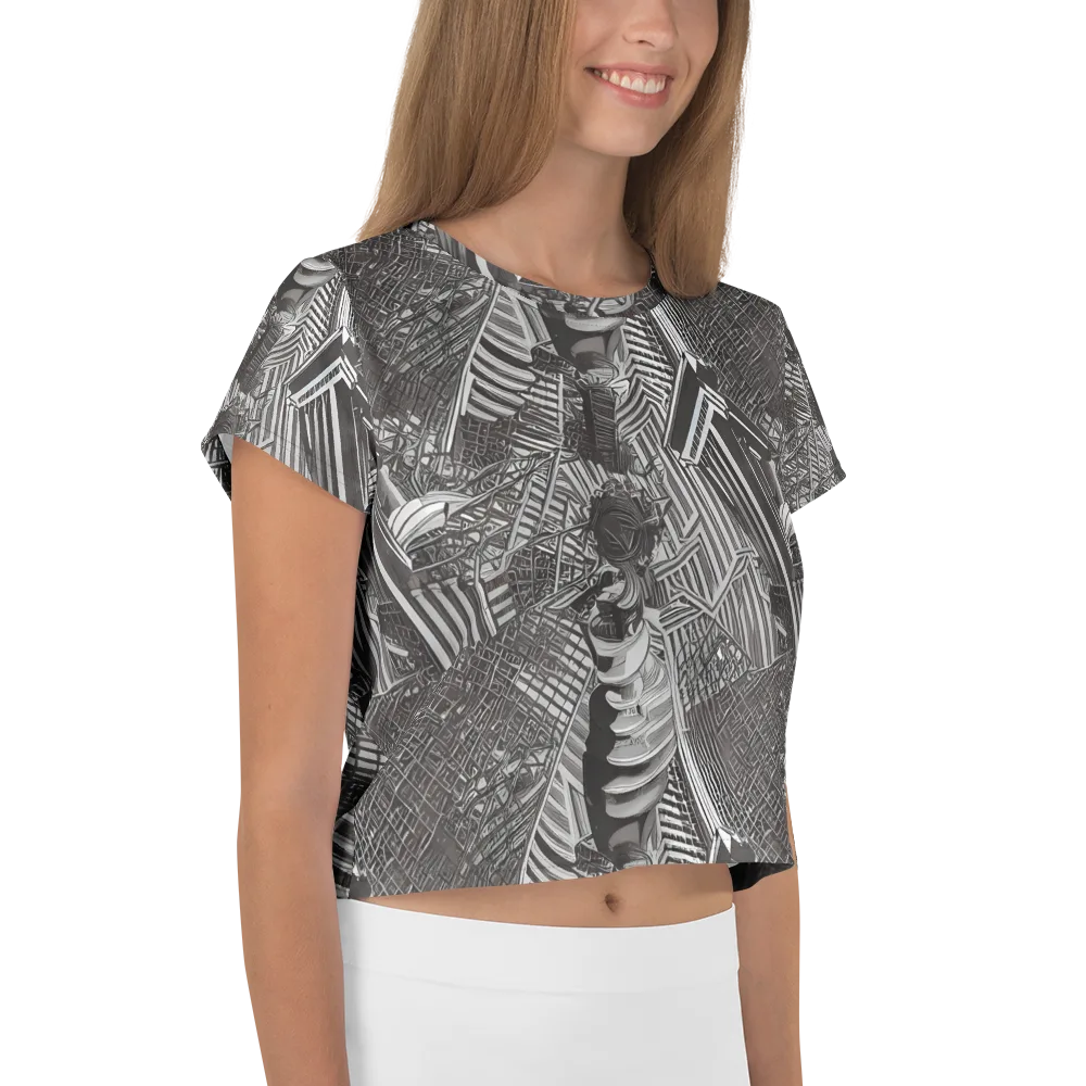 Piranesi's Web on Crop Tee — Right