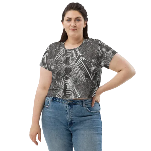 Piranesi's Web on a Crop Tee