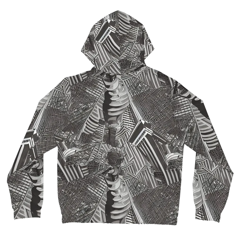 Piranesi's Web on Women's Full-Zip Hoodie — Back