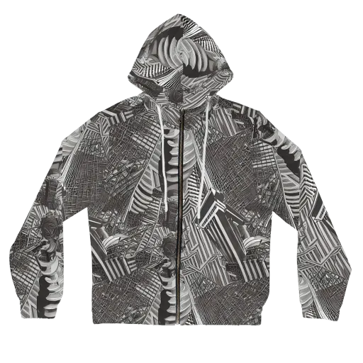 Piranesi's Web on a Women's Full-Zip Hoodie