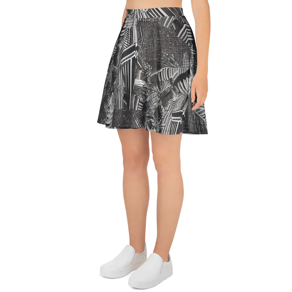 Piranesi's Web on Skater Skirt — Left