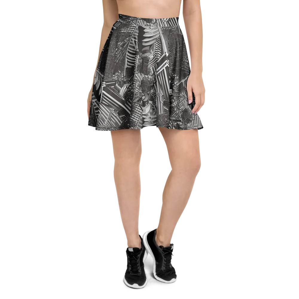 Piranesi's Web on Skater Skirt — Front