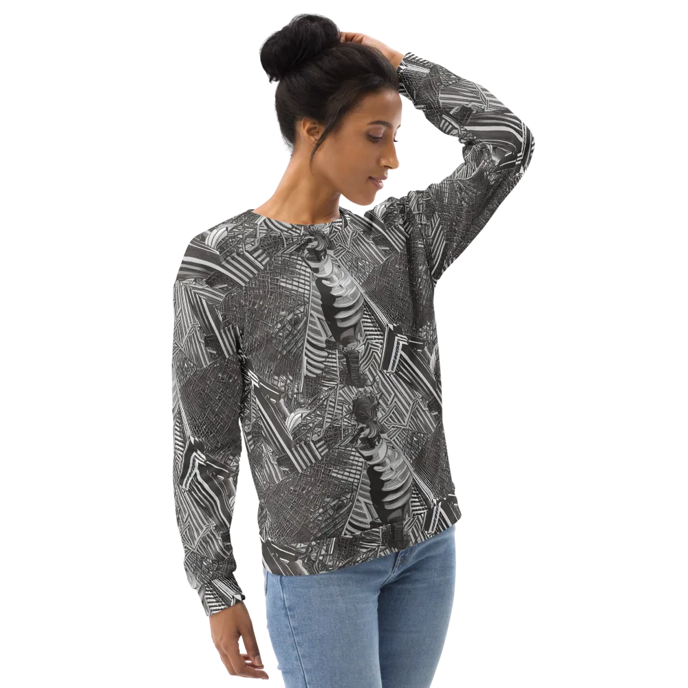 Piranesi's Web on Sweatshirt — Right Front