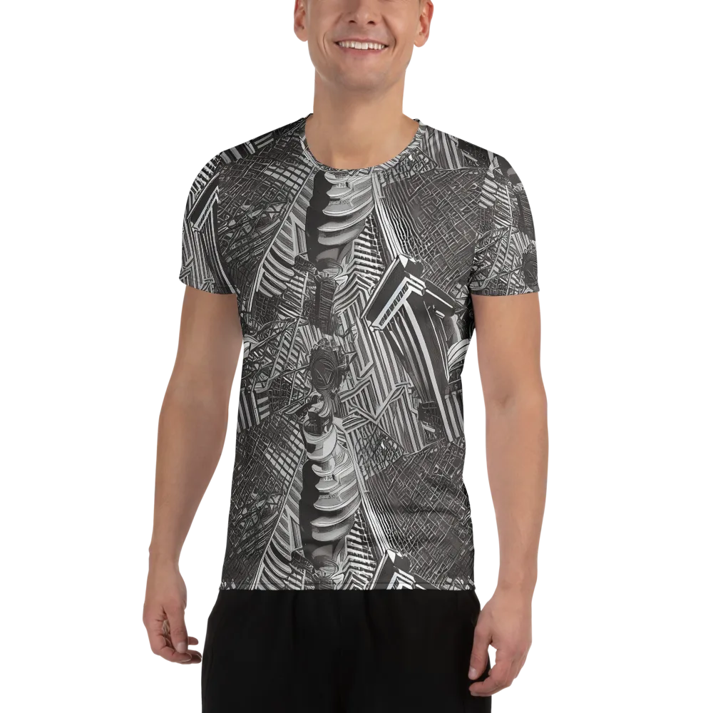 Piranesi's Web on Men's Athletic T-Shirt — Front