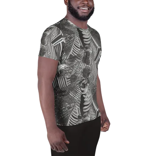Piranesi's Web on a Men's Athletic T-Shirt