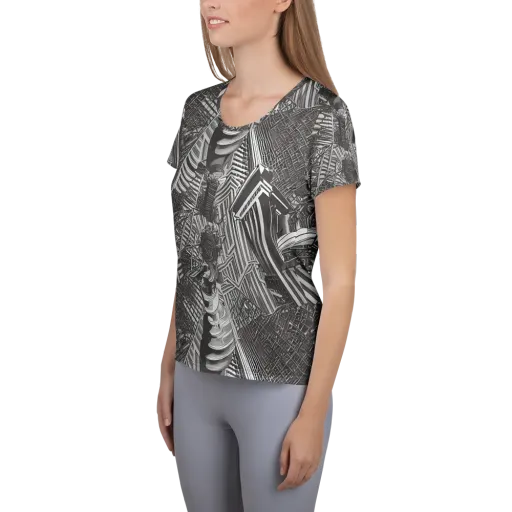 Piranesi's Web on a Women's Athletic T-Shirt