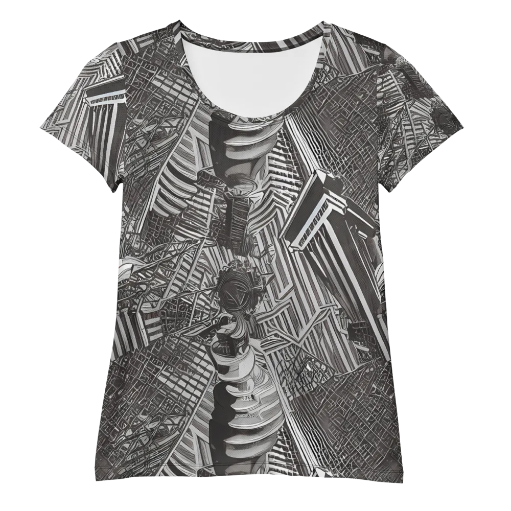 Piranesi's Web on Women's Athletic T-Shirt — Front