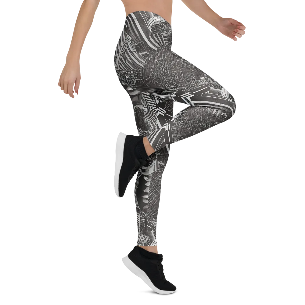 Piranesi's Web on Leggings — Right