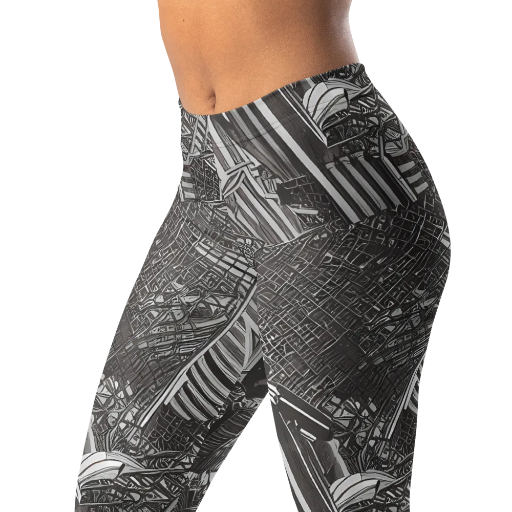 Piranesi's Web on Leggings — Left Front