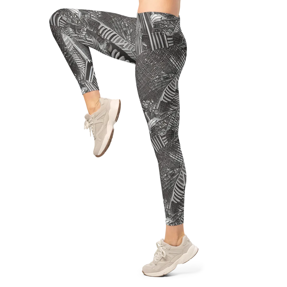 Piranesi's Web on Leggings — Left