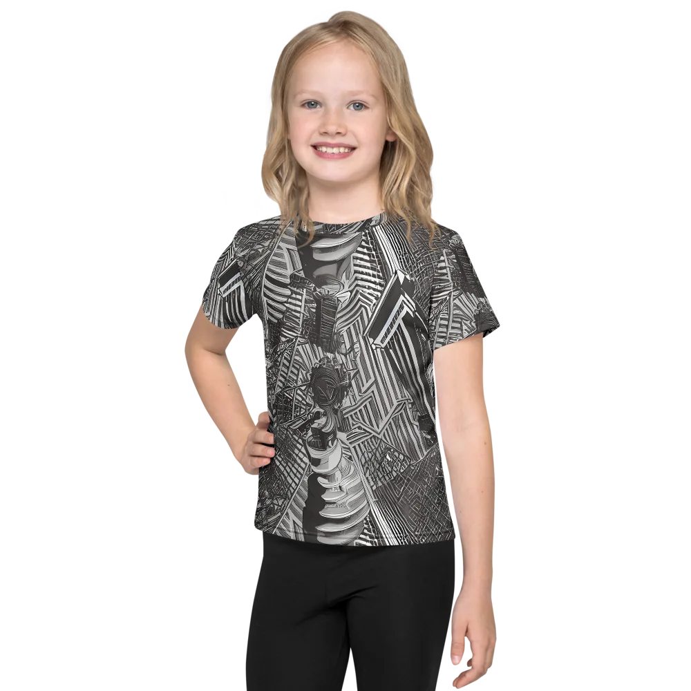 Piranesi's Web on Kids Crew Neck T-Shirt — Front