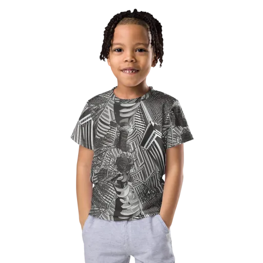 Piranesi's Web on a Kids Crew Neck T-Shirt