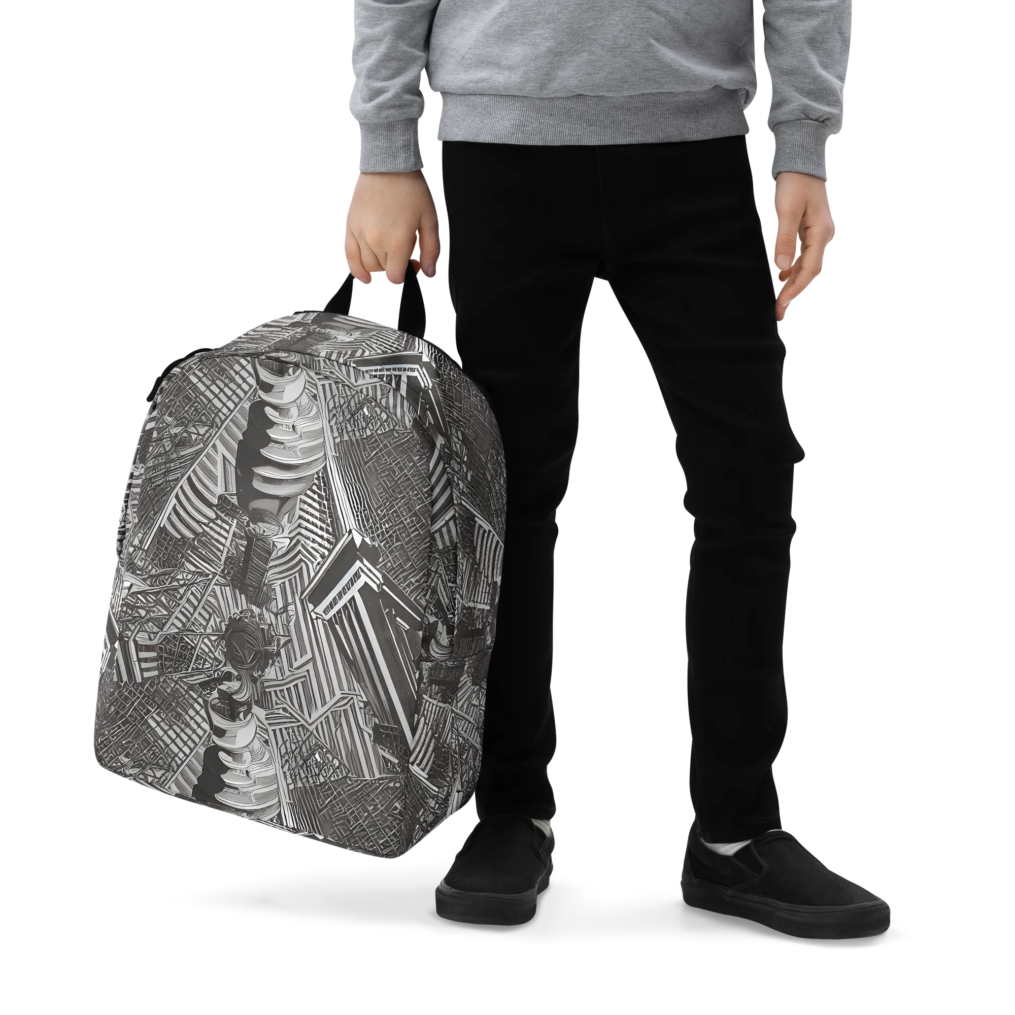 Piranesi's Web on Minimalist Backpack — Zoomed-in