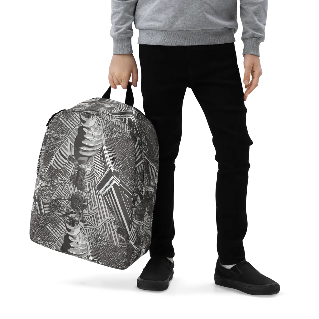 Piranesi's Web on Minimalist Backpack — Zoomed-in