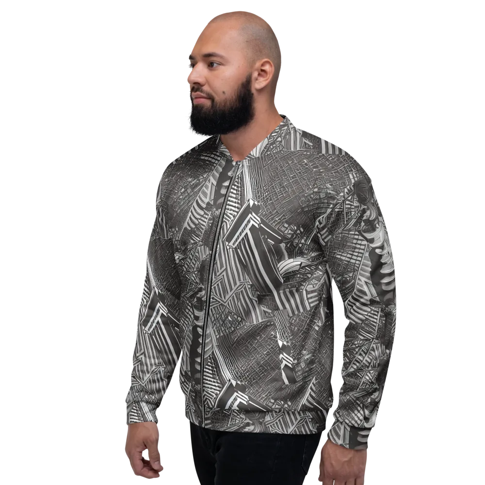 Piranesi's Web on Bomber Jacket — Left