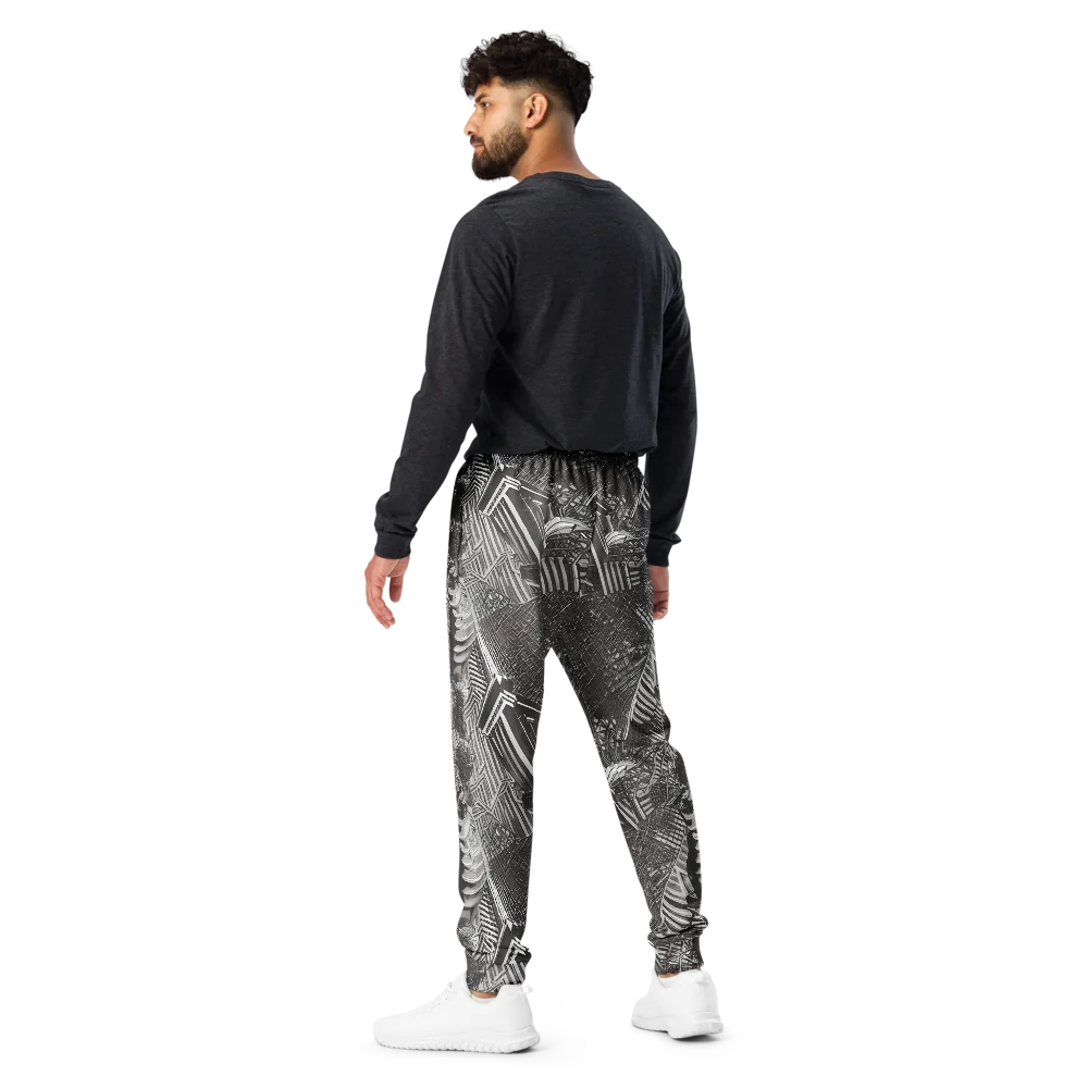 Piranesi's Web on Men's Joggers — Back