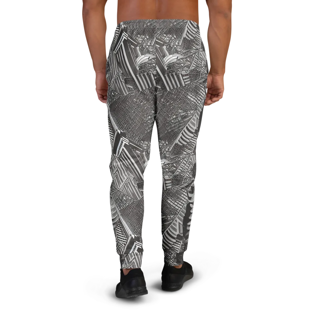 Piranesi's Web on Men's Joggers — Back